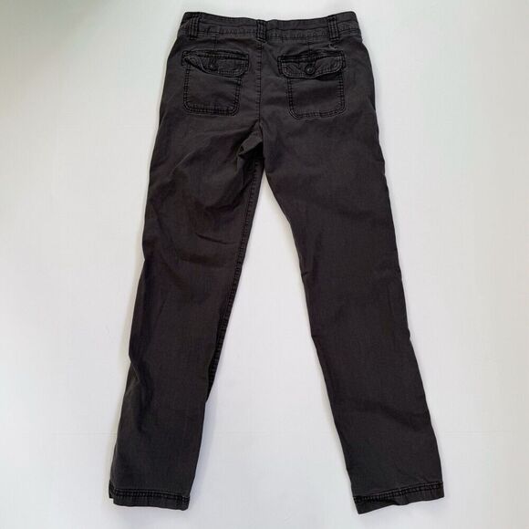 Eddie Bauer Pants Womens 2 Grey Cotton Blend Specially Dyed Slash Pockets - Picture 2 of 11